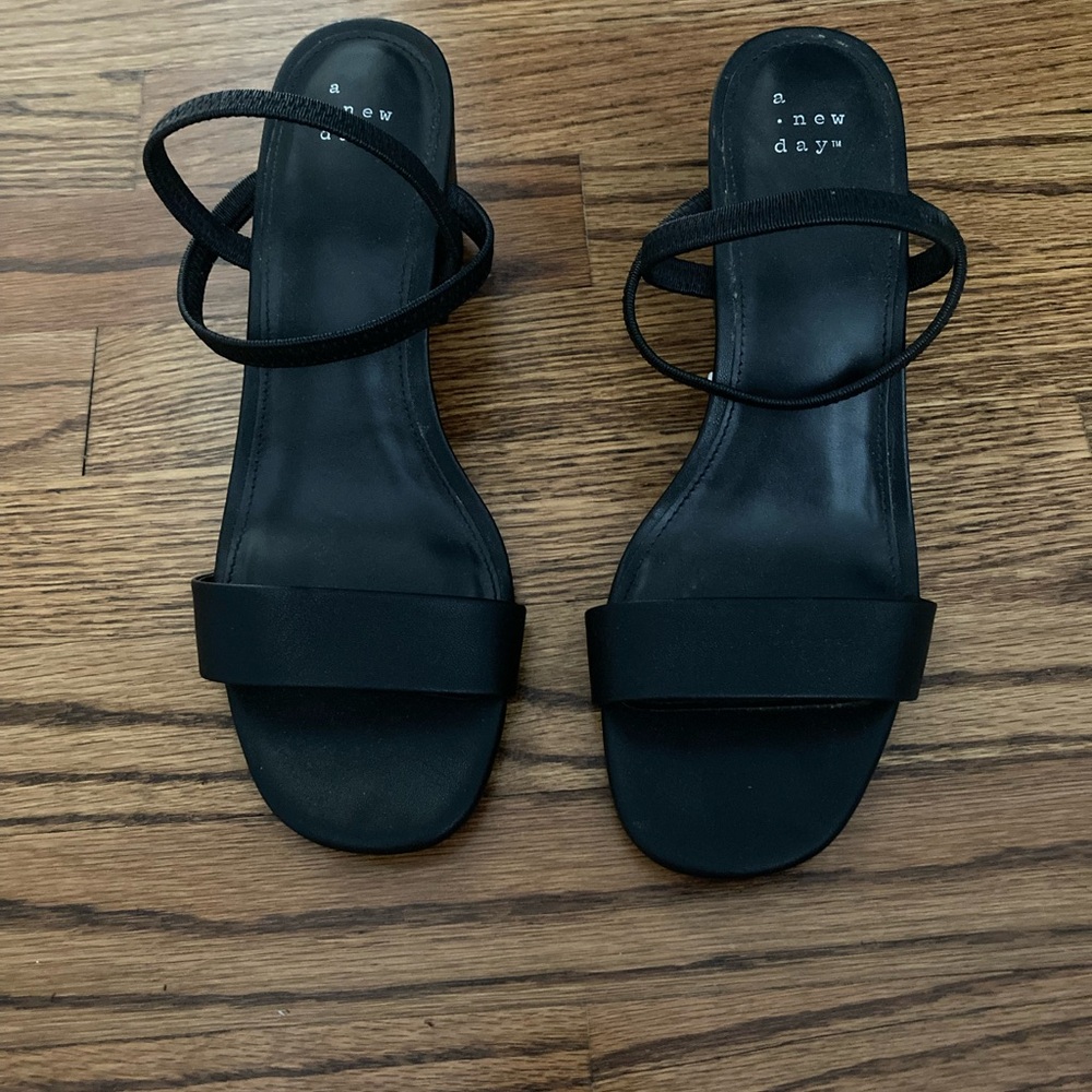 Black summer heels